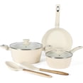 thumbnail image 2 of Bateria de cocina 7 Pzas GIBSON Cerámica Antiadherente Crema, 2 of 4
