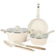 thumbnail image 2 of Bateria de cocina 7 Pzas GIBSON Cerámica Antiadherente Crema, 2 of 4