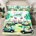 thumbnail image 2 of Manfei 4-Piece King Bedding Sheets - Golf Sport Theme, 2 of 7