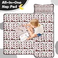thumbnail image 4 of White Christmas Animal and Car Pattern Toddler Nap Mats for Kids Preschool,50"x20" Sleeping Mat Bag or Kids,Toddler Sleeping Bag,Toddler Nap Mat or Daycare, 4 of 6