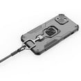 thumbnail image 5 of Designed for iPhone 15 Case, Military-Grade Protection, Protective Phone Case, with 360 Metal Ring Holder Kickstand, Shockproof Bumper Hybrid Women Men Case for iPhone 15, Black, 5 of 6