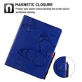 thumbnail image 2 of TECH CIRCLE for iPad Pro 11 Inch 4th/3rd/2nd/1st Generation Case,iPad Air 11-inch/5th/4th Generation Case,Embossed Butterfly Auto Sleep/Wake PU Leather Smart Stand Girls Cute Folio Pocket Cover,Blue, 2 of 6