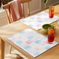 thumbnail image 4 of Placemat Set of 4 Watercolor Spring Placemats for Dining Table Pastoral Check Washable Table Mats for Kitchen and Party Decor Indoor & Outdoor Use, 4 of 8