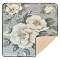 thumbnail image 6 of WOBOGO White Peony Pattern Baby Playmats Extra Large Waterproof Rollable Activity Pads for Toddlers 50×50inch, 6 of 7