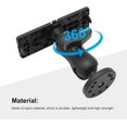 thumbnail image 4 of HUGFEGWE Fish Finder Mount Base, Universal 360 Degree Swivel Fishfinder Mounting Plate U2536-7435, 4 of 7
