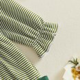 thumbnail image 2 of Cjfdfy Newborn Baby Girl Game Day Fall Outfit Animal Football Season Stripe Long Sleeve Ruffled Bow Collar Romper Infant Cute My First Football Season Fall Winter Clothes 0-18M, 2 of 9