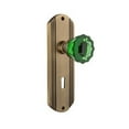 thumbnail image 3 of Nostalgic Warehouse Deccre_Sd_Kh Deco Solid Brass Rose Single Dummy Door Knob - Bronze, 3 of 7
