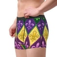 thumbnail image 5 of Salouo Mardi Gras4 Print Men's Boxer Briefs,Breathable Underwear Elastic Waistband Briefs for Men -Small, 5 of 8