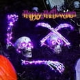 thumbnail image 2 of Estacas de mano de esqueleto LED para decoración de Halloween, estacas de esqueleto de aspecto realista, estacas de césped de patio de graveard, 2 of 4