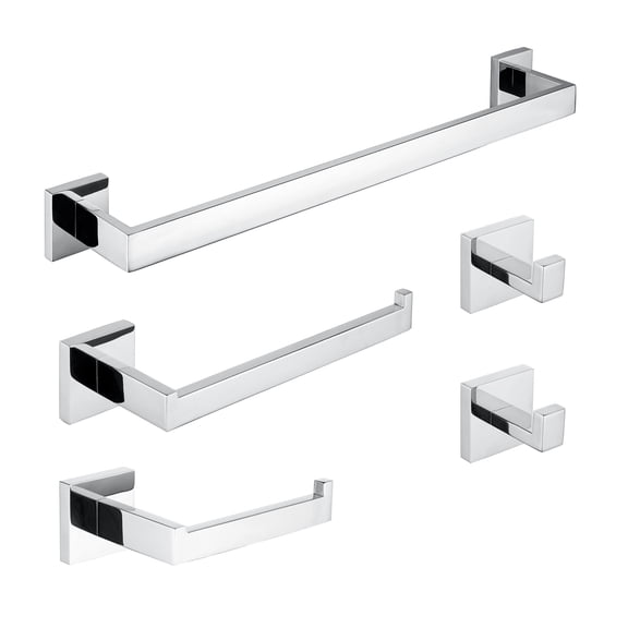 ANZZI 5-Piece Chrome Bathroom Accessories Set