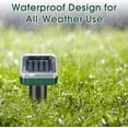 thumbnail image 5 of 8 Pack Mole Repellent Solar Powered, Ultrasonic Pest Repeller Outdoor for Lawns & Gardens, Chipmunk, Gopher, Snake Deterrent, Deer Repellent Devices, Weatherproof, Dark Green, 5 of 8