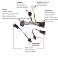 thumbnail image 2 of DSstyles Ebike Headlight and Tail Light Sets, 24V to 48V Front Rear Warning Lights Kit, LED Night Spotlight Cycling Modification Parts 24-48V, 2 of 9