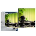 thumbnail image 3 of Cortinas de ducha impermeables 3D Cortina de baño de lino Decoración de baño Tipo 8 180x180cm Advancent HA6767-08B, 3 of 6