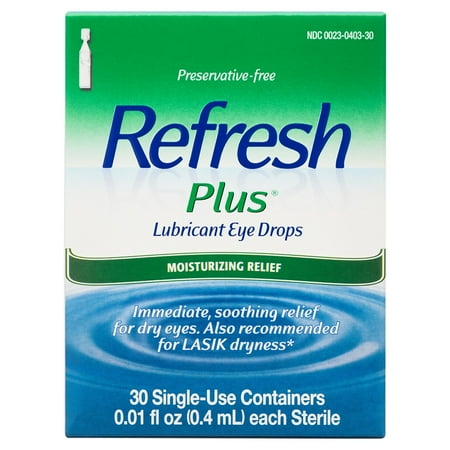 UPC 300235487301 product image for Refresh Plus Lubricant Eye Drops Preservative-Free Tears  0.4 ml  30 Count | upcitemdb.com