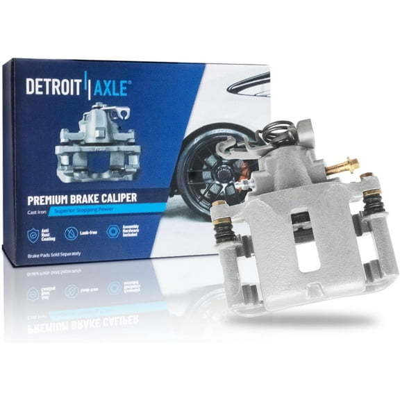 Detroit Axle - Rear Right Brake Caliper for Ford 2005-2014 Mustang, Passenger Side Disc Brake Caliper with Bracket 2006 2007 2008 2009 2010 2011 2012 2013 Replacement