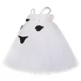 thumbnail image 4 of Vestido de tutú fantasma para niñas con diadema, disfraz de fantasma malvado blanco y negro para Halloween, para niñas, vestidos de fiesta de carnaval, 4 of 5