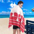 thumbnail image 4 of Coolnut Red Velvet Sponge Beach Towel Super Soft Microfiber Sand Free Beach Towels, Oversized Camping Pool Towel, Lightweight, Breathable & Quick Dry Towels, 30x60in Washcloth Gift, 4 of 7