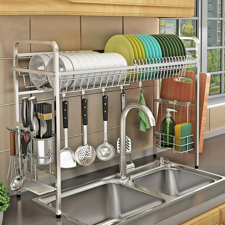 Over the Sink(≤31in) Stainless Steel Dish Rack Dish Drainer