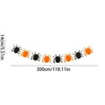 thumbnail image 3 of YIMWNYI Halloween Party Flag Decoration - Non-Woven Fabric Banner for Shopping Mall, Window, and Home Halloween Decorations, Festive Theme with Skeleton and Letters, 3 of 6