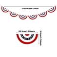 thumbnail image 3 of American Flag Bunting Banner for 4th of July Decorations, Patriotic Garland for Independence Day, Memorial Day Veterans Day Labor Day Party Supplies, Outdoor Indoor Holiday Decor, 3 of 9