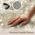 thumbnail image 6 of ODIKA Beige Vintage Decorative Boho Frame Curled Leaves Arrangement for King Size Bedroom, Master Suite, Under Bed, Foldable Easy Care, 6 of 7