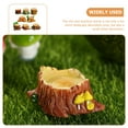 thumbnail image 3 of 16 Pcs Landscape Small Tree Stump Ornament Home Decor Landscape Adornments Miniature Figurines Bonsai Figurines, 3 of 6