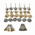 thumbnail image 1 of Juego de 36 cepillos de alambre de acero y latón con forma de rueda para pulir y limpiar, herramientas rotativas, kit completo, 1 of 14