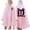 Pink, variant on YAYUBA Children's Raincoat Hidden Backpack Riding Rainwear Cartoon Print Long Medium Sized Children's School Poncho, Pink, 8-10 Years