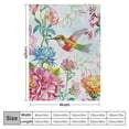thumbnail image 4 of PRATYUS  Hummingbird Throw Blanket Floral Flower Throw Blanket Spring Colorful Throw Blanket Flannel Throw Blanket Gifts for Women Children Soft Cozy Throw Blanket 40x50in, 4 of 6