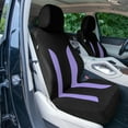 thumbnail image 3 of FH Group Universal Fit Purple Car Seat Covers, Polished and Chic Flat Cloth Seat Protector for Trucks, SUVs & Vans, Washable - Full Set, 3 of 9