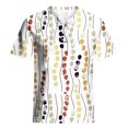 thumbnail image 4 of CEHVOM Femmes Mode Décontractée Chemises Imprimées Manches Courtes T-Shirt Ample Hauts Blouse à Col en V Liquidation, 4 of 5