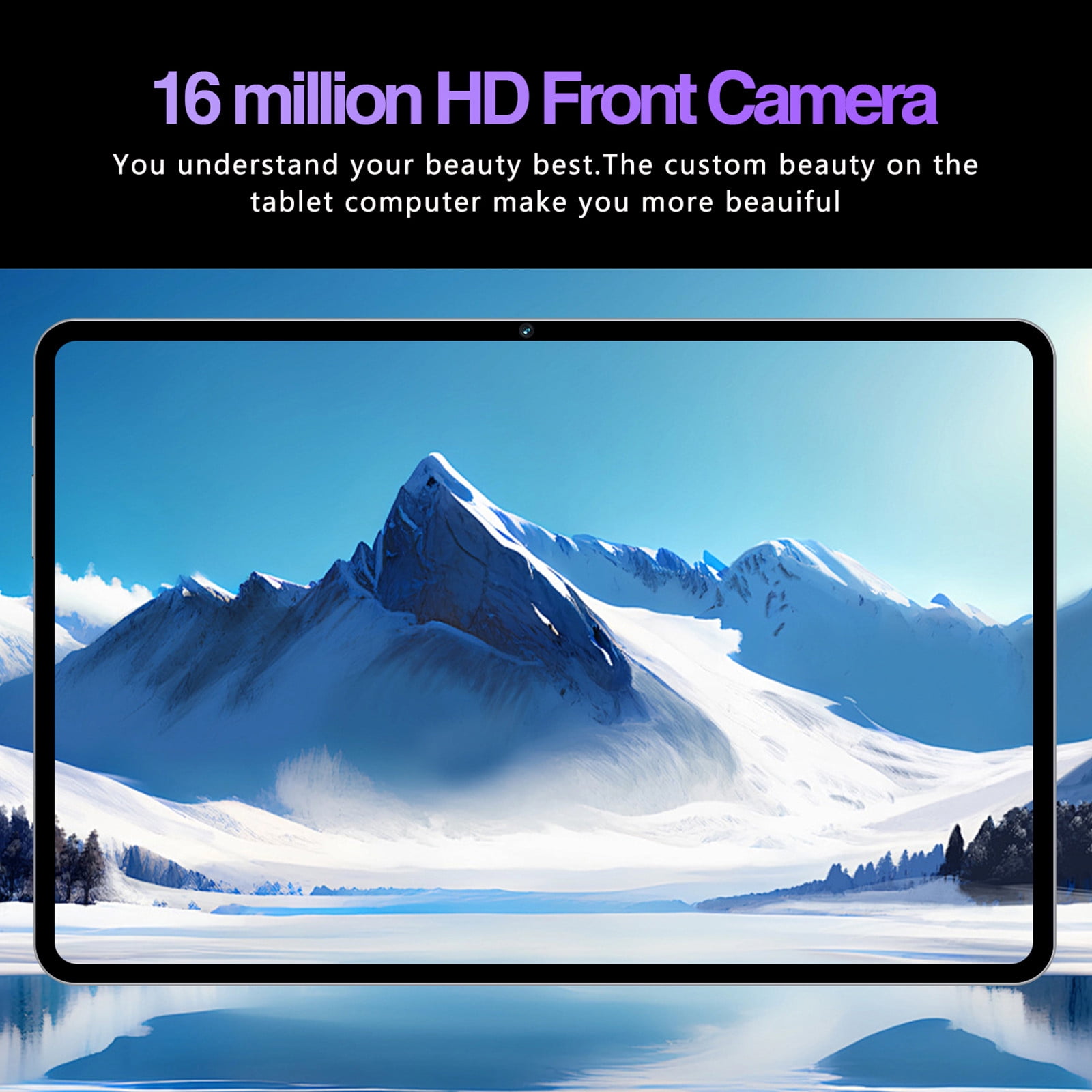 10.1-Inch Android 14 Tablet with Ultra-Thin 2K HD Display, 2GB+32GB, 256GB Expandable, WiFi 7, Bluetooth, Dual SIM, 16MP+32MP Camera, 10000mAh Battery