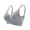 #35Gray, variant on Byworldtasic Womens Plus Size Seamless Mesh Breathable Wireless Bra Gathered Front Design Bralette Adjustable Soft Bra