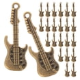 thumbnail image 2 of BRIGHTFUFU 100 Uds. Colgantes de guitarra en miniatura, Mini Artesanía de Metal, decoraciones para fundas de teléfono, decoraciones para manualidades, 2 of 8