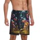 thumbnail image 2 of Fotbe Purple Glowing Mushroom Pantalones Cortos de Pijama para Hombre, Ropa de Dormir, Pantalones de Pijama Cortos para Hombre-XX-Large, 2 of 6