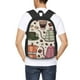 thumbnail image 4 of Fotbe Vintage Coffee Mochila para Hombre y Mujer - Tela Oxford 600D Resistente - Mochila Impermeable de Gran Capacidad para Escuela, Viajes y Senderismo, 4 of 6