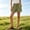 Green, variant on Women's High Waisted Linen Blend Shorts, Flowy Elastic Waist with Pockets for Tummy Control, Summer Casual Beach Lounge Wear Black L