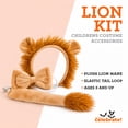 thumbnail image 3 of Lion Costume Accessory Kit for Children, Brown, 3 Pieces, Halloween by Way To Celebrate, 3 of 6