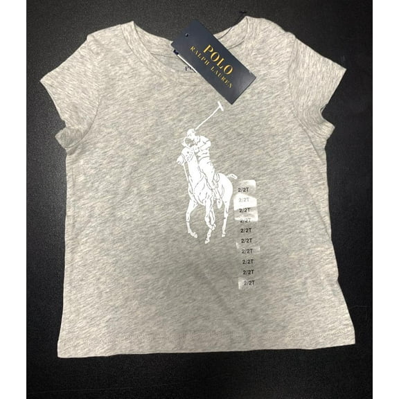 Polo Ralph Lauren GREY HEATHER Boy's S/S T-shirt, US 2/2T