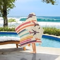 thumbnail image 3 of Yayeee Kids Hooded Towels Toddler Soft Absorbent Beach Bathing Wrap 50" x 23.5", Flying Planes, 3 of 5
