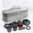thumbnail image 6 of Portable Hair Tool Storage Organizer Bag, Double-Layer Travel Bag for One-Step Hair Dryer, Volumizer Hot Air Brush & Attachments, Bag Only, Grey, 6 of 13