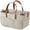 Khaki, variant on Baby Diaper Storage Bag, Multi-Compartment Felt Bag, Foldable Tote with Handles, Diaper Organizer