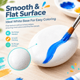 Paint Rocks White GIXUSIL 12Pcs White Painting Rocks, Flat & Smooth DIY Kindness Rocks, 1 ...