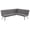 Gray, variant on Dodson Fabric Upholstered L-Shaped Nook Dining Bench Taupe