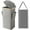 Gray, variant on Dwelke 100L Large Foldable Laundry Basket with Lid, Clothes Hampers for Laundry with Handles and A Removable Laundry Bag for Bedroom,Bathroom,Laundry Room,Black