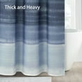thumbnail image 4 of Blue Shower Curtains for Bathroom Navy Blue and White Rustic Cotton Farmhouse Ocean Shower Curtain, 72 x 72 Inches, 4 of 6