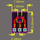 thumbnail image 4 of 60 Piezas SOT23 SOT23-3 Gira SIP3 Doble Cara SMD Gira DIP SIP3 Adaptador Placa Convertidora SOT SIP IC Enchufe PCB Tablero DIY Kit, 4 of 5