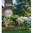 thumbnail image 7 of PASAMIC Outdoor Side Table, HDPE Adirondack Oval Side Table with 2-Tier Storage, Weather Resistant Outdoor End Table for Patio, Backyard, Pool, Indoor Companion, Beach, Easy Maintenance Table (Brown), 7 of 7