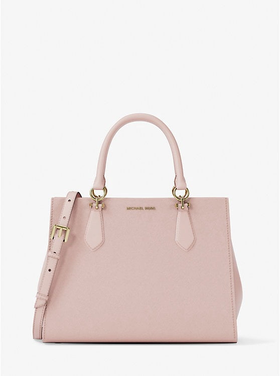 Michael Kors Women's Jet Set Medium Vegan Leather Top Zip Pocket