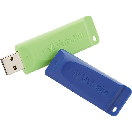 Verbatim 98713 16GB Store 'n' Go USB Flash Drive (2 pk; Blue & Green)